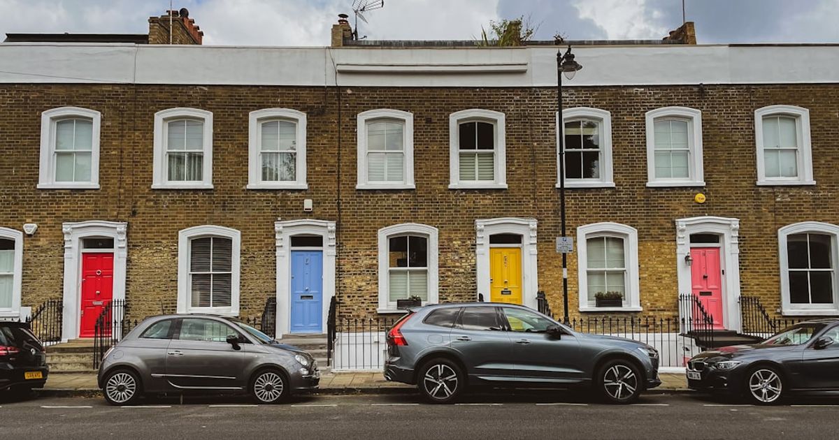Prime central London residential street with Georgian townhouses in Kensington