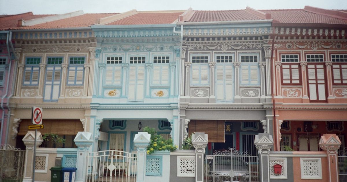 Singapore conservation shophouse facade, a common asset in court-ordered mortgagee sales
