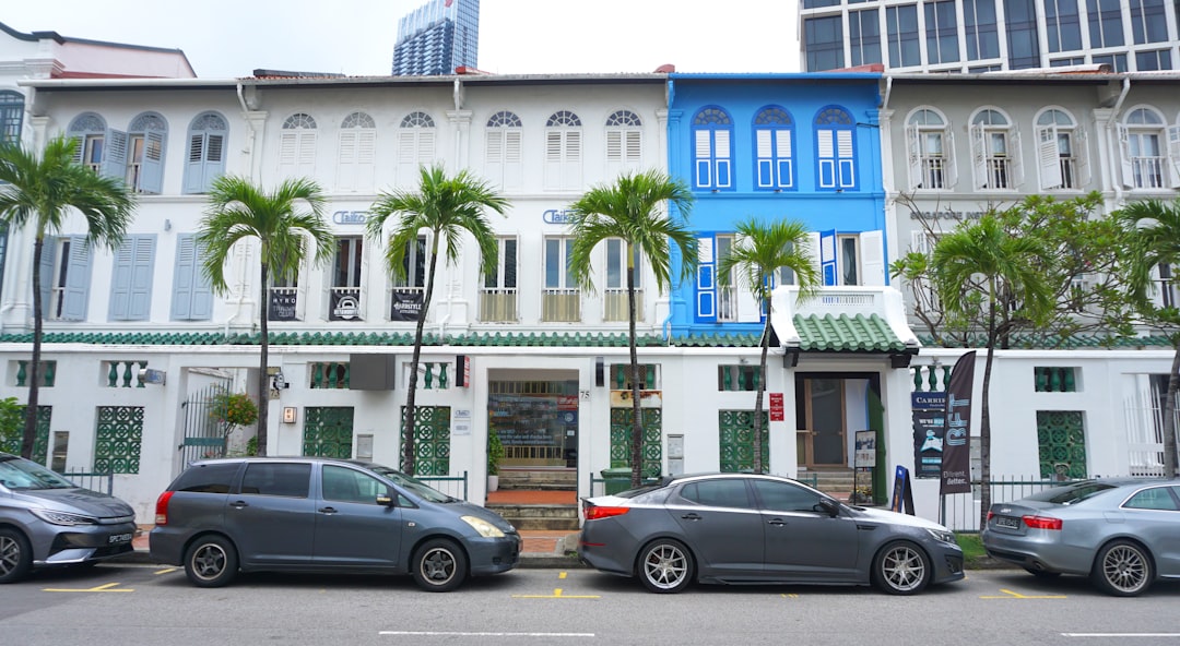 Singapore shophouse row in conservation district, eligible as private bridging loan security